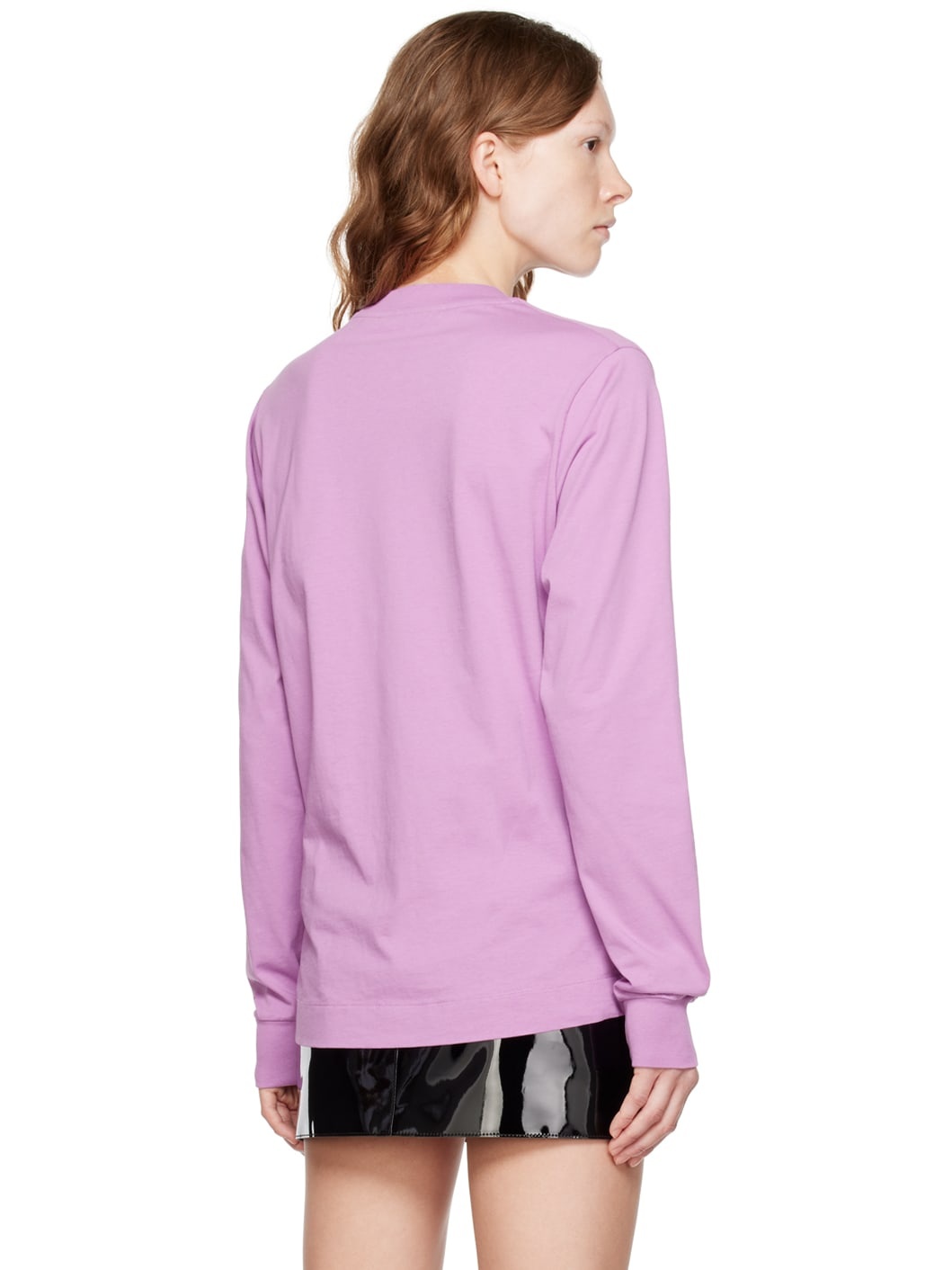 Purple Graphic Long Sleeve T-Shirt - 3