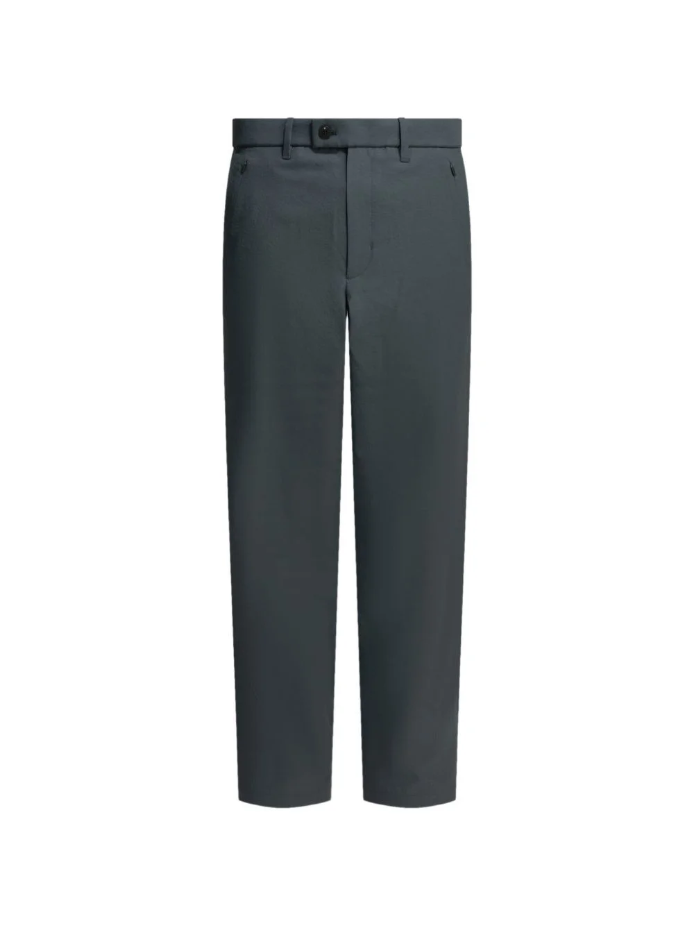 belt-loops straight-leg trousers - 1