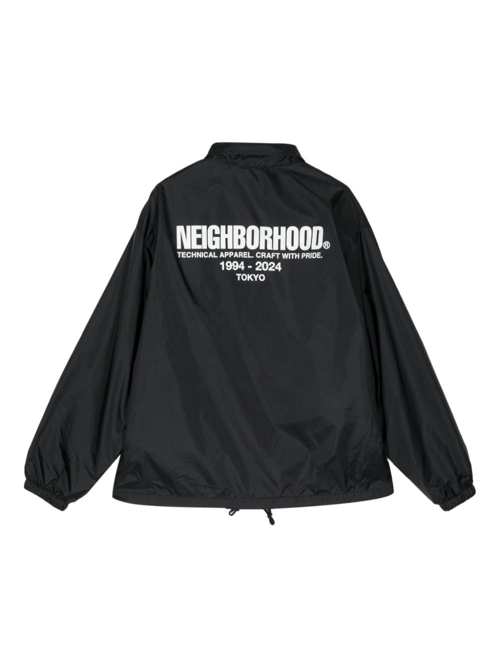 logo-print taffeta windbreaker - 2