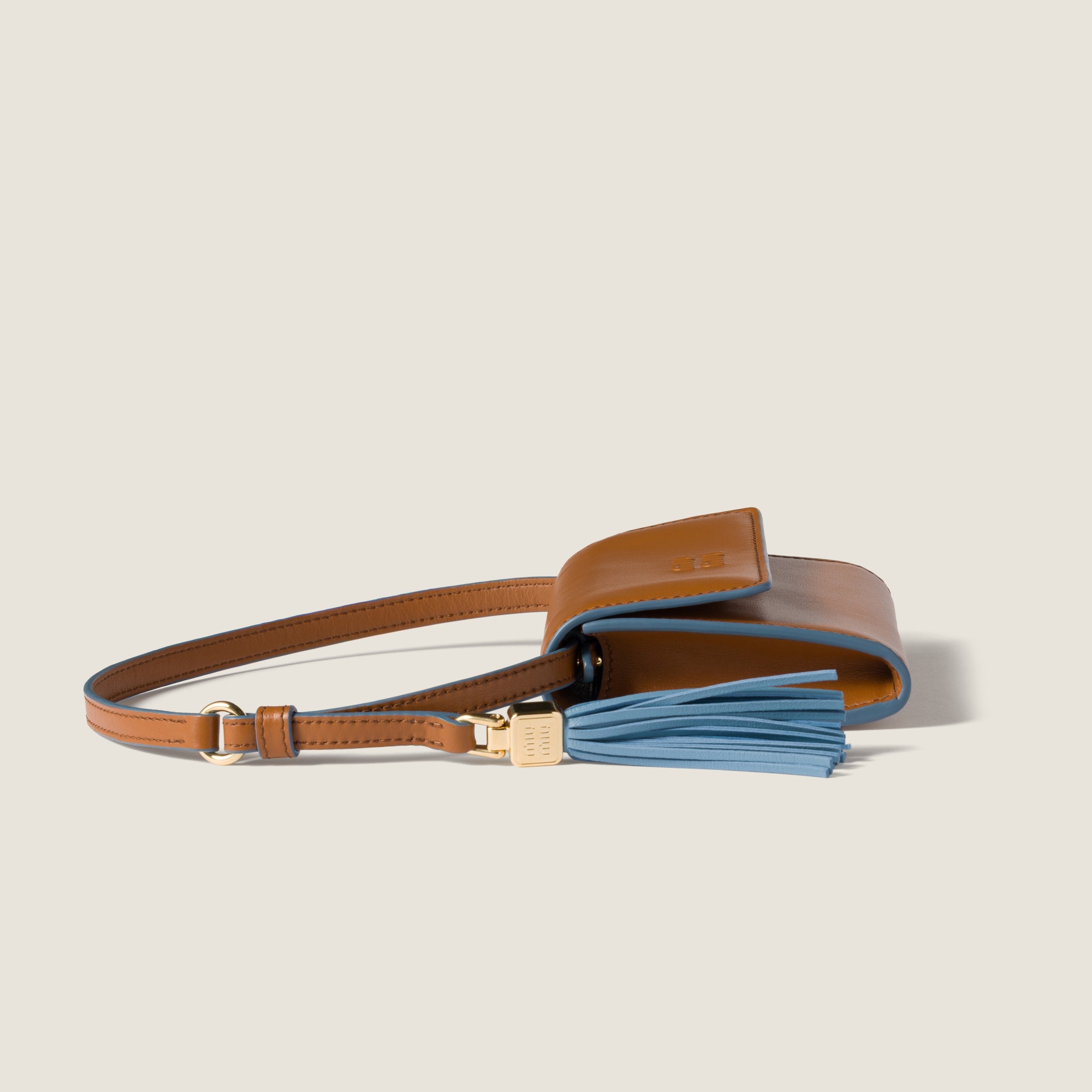 Leather wallet with shoulder strap - 4