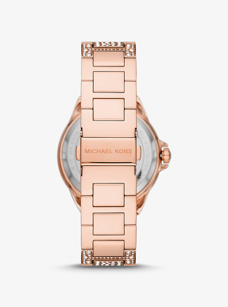 Oversized Camille Pavé Rose Gold-Tone Watch 3