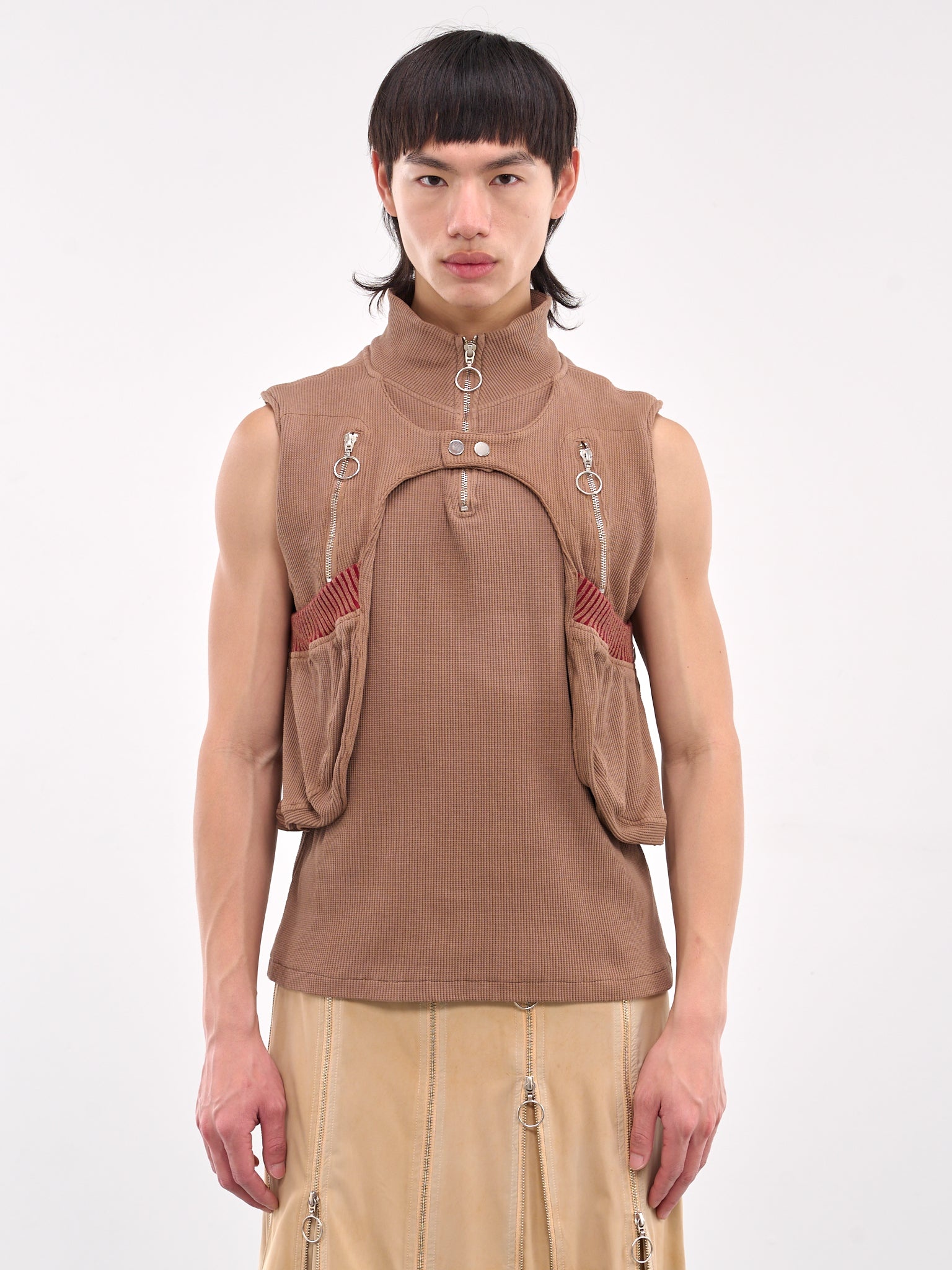Waffle Jersey Utility Vest - 1