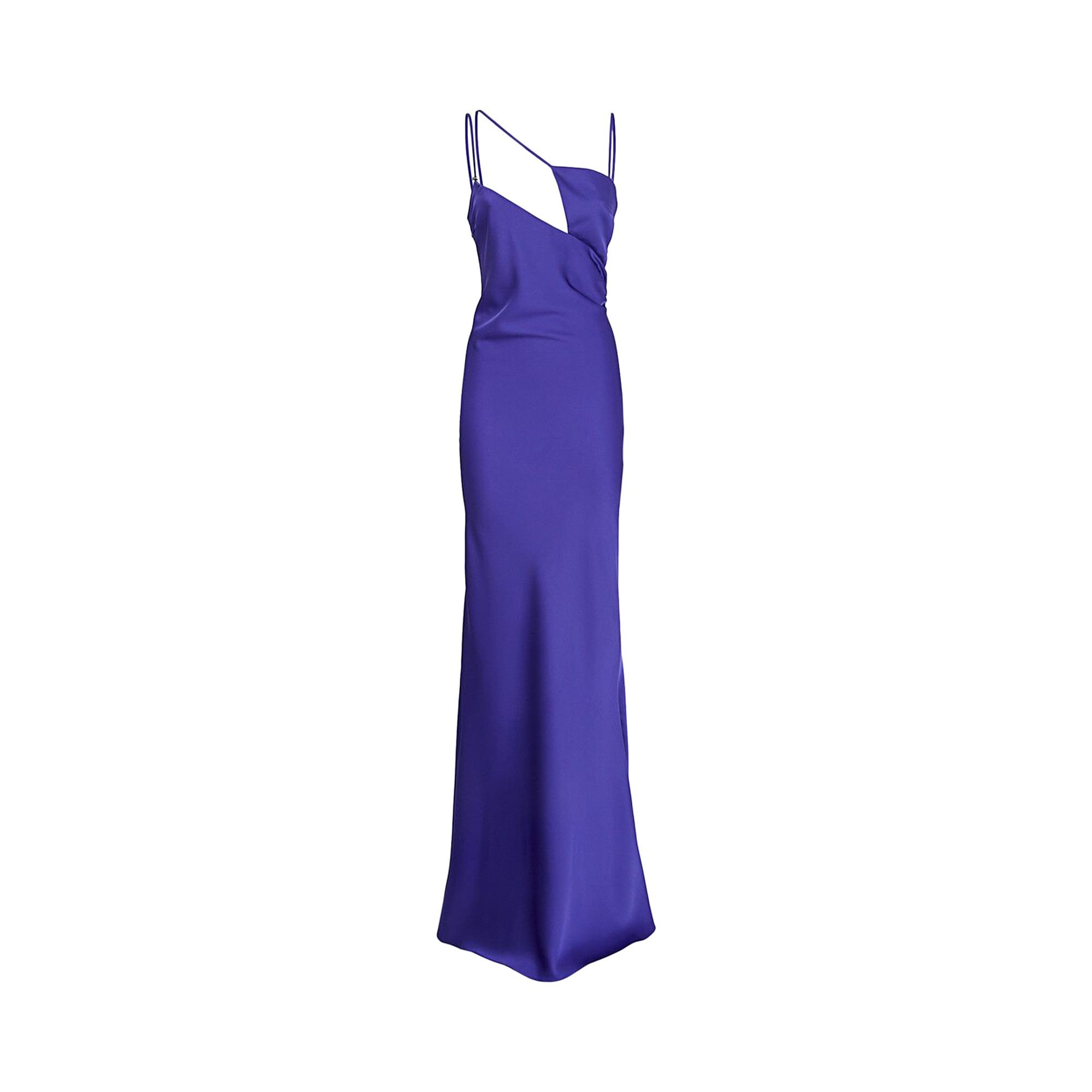 The Attico Melva Long Dress 'Vivid Violet' - 1