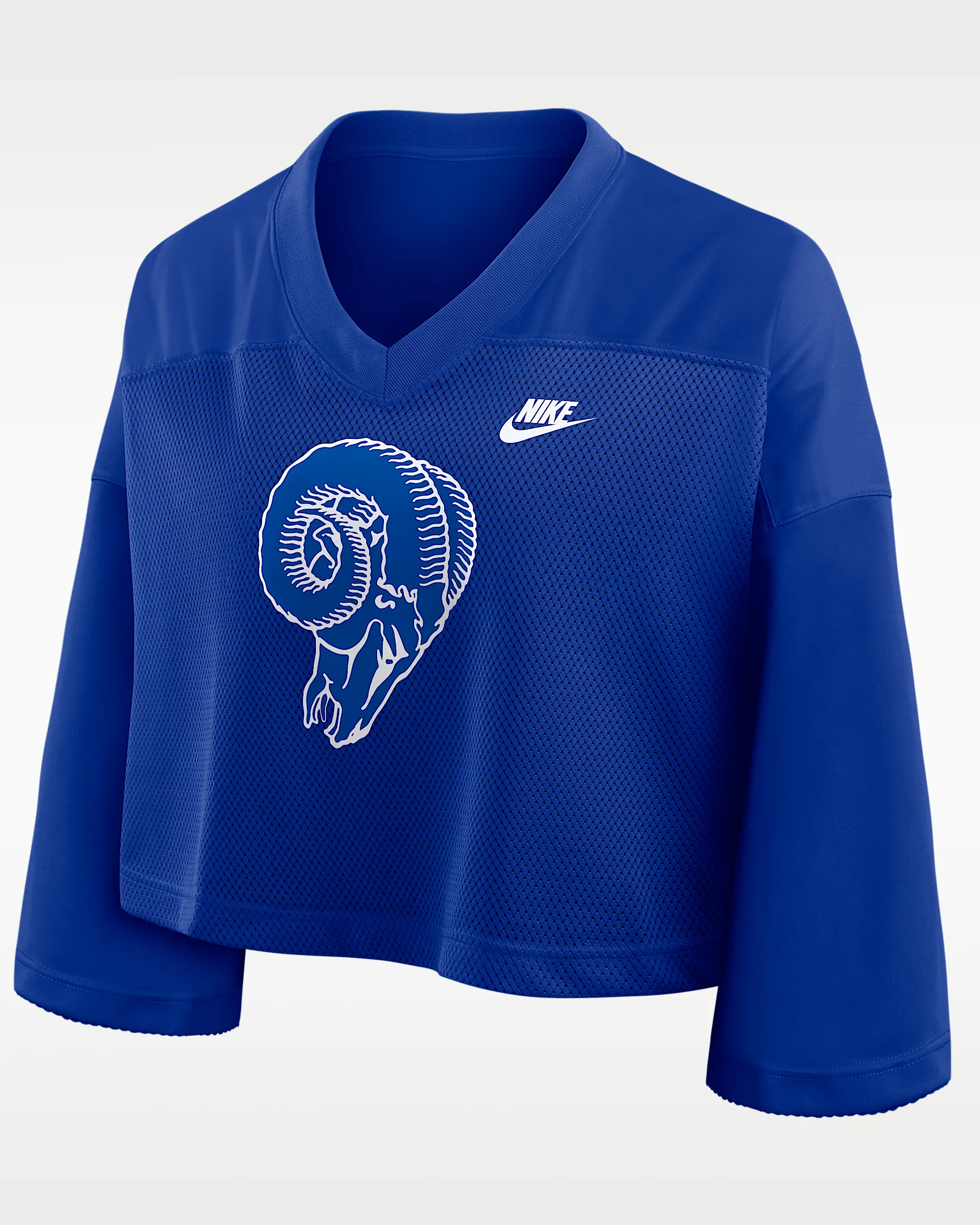 Los Angeles Rams Rewind Fashion Women's Nike Dri-FIT NFL Cropped Jersey - 1
