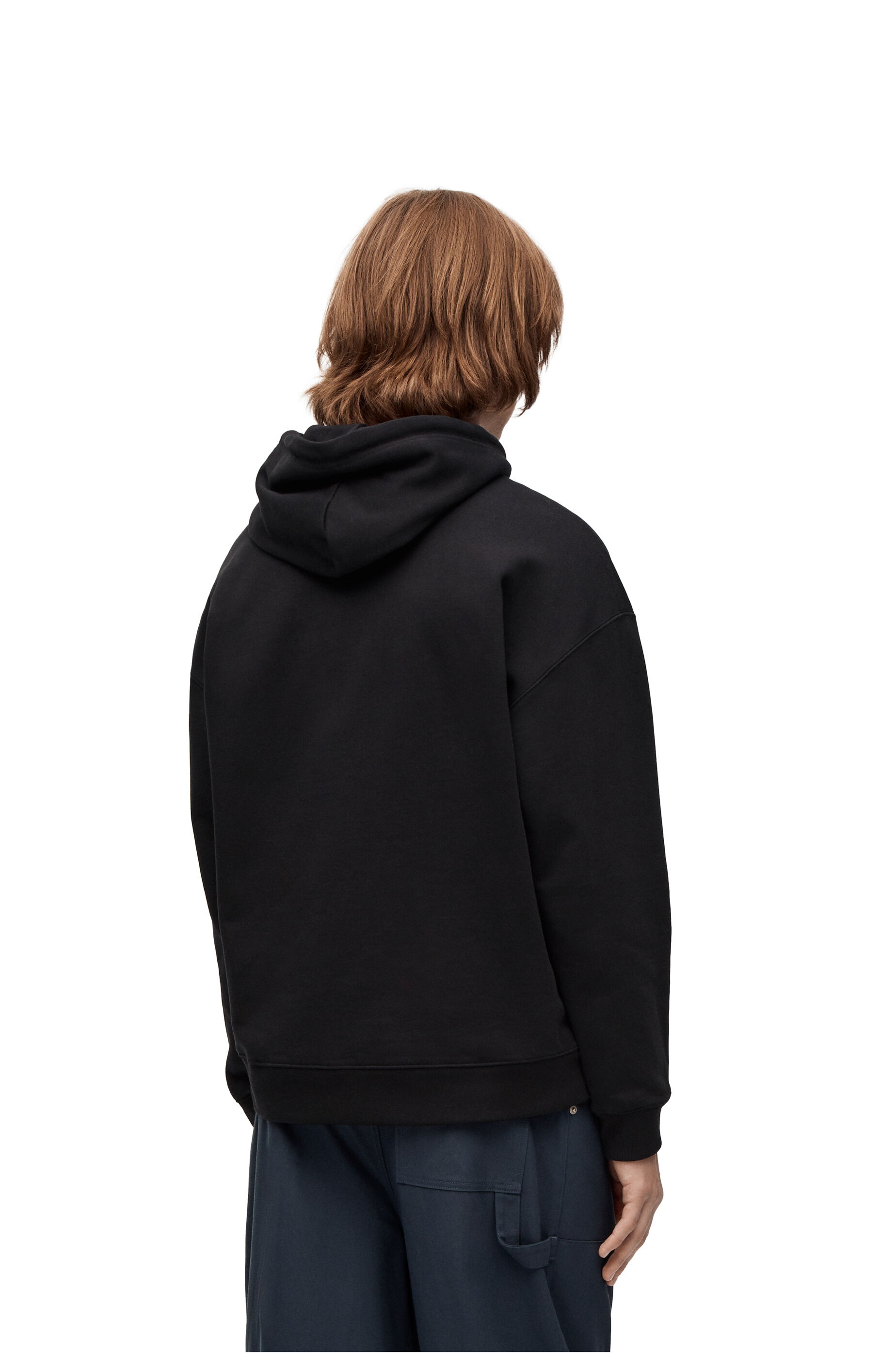 Anagram patch pocket hoodie in cotton - 4