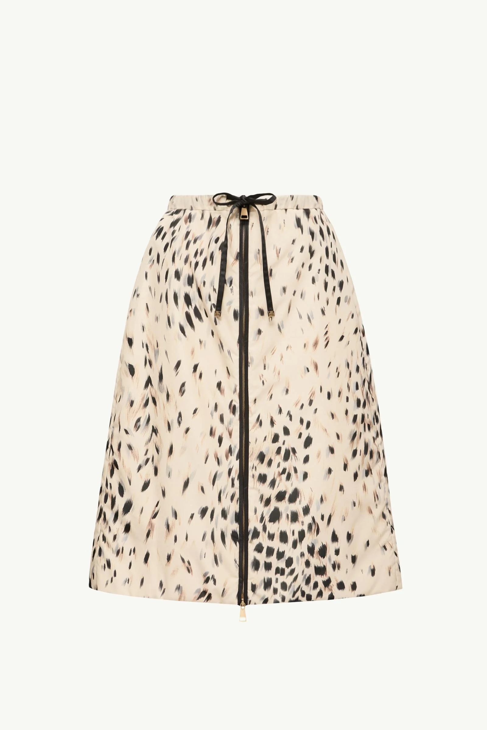Animalier Print Padded Knee-Length Skirt - 1
