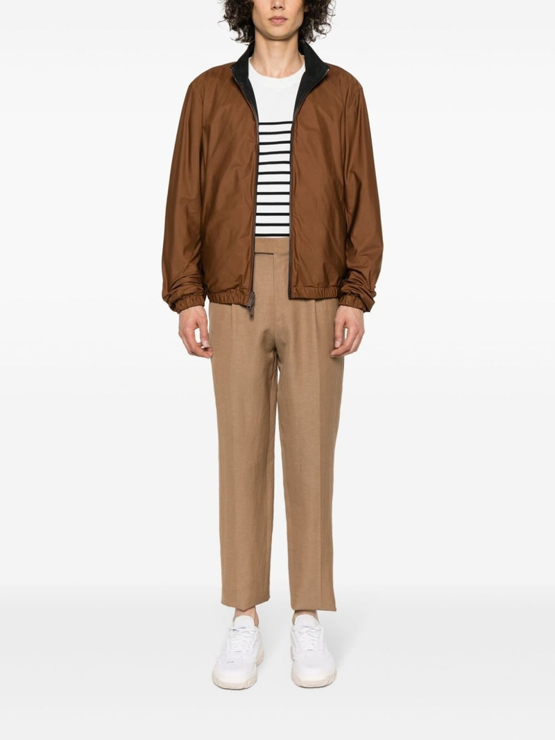 ZEGNA tapered linen trousers outlook