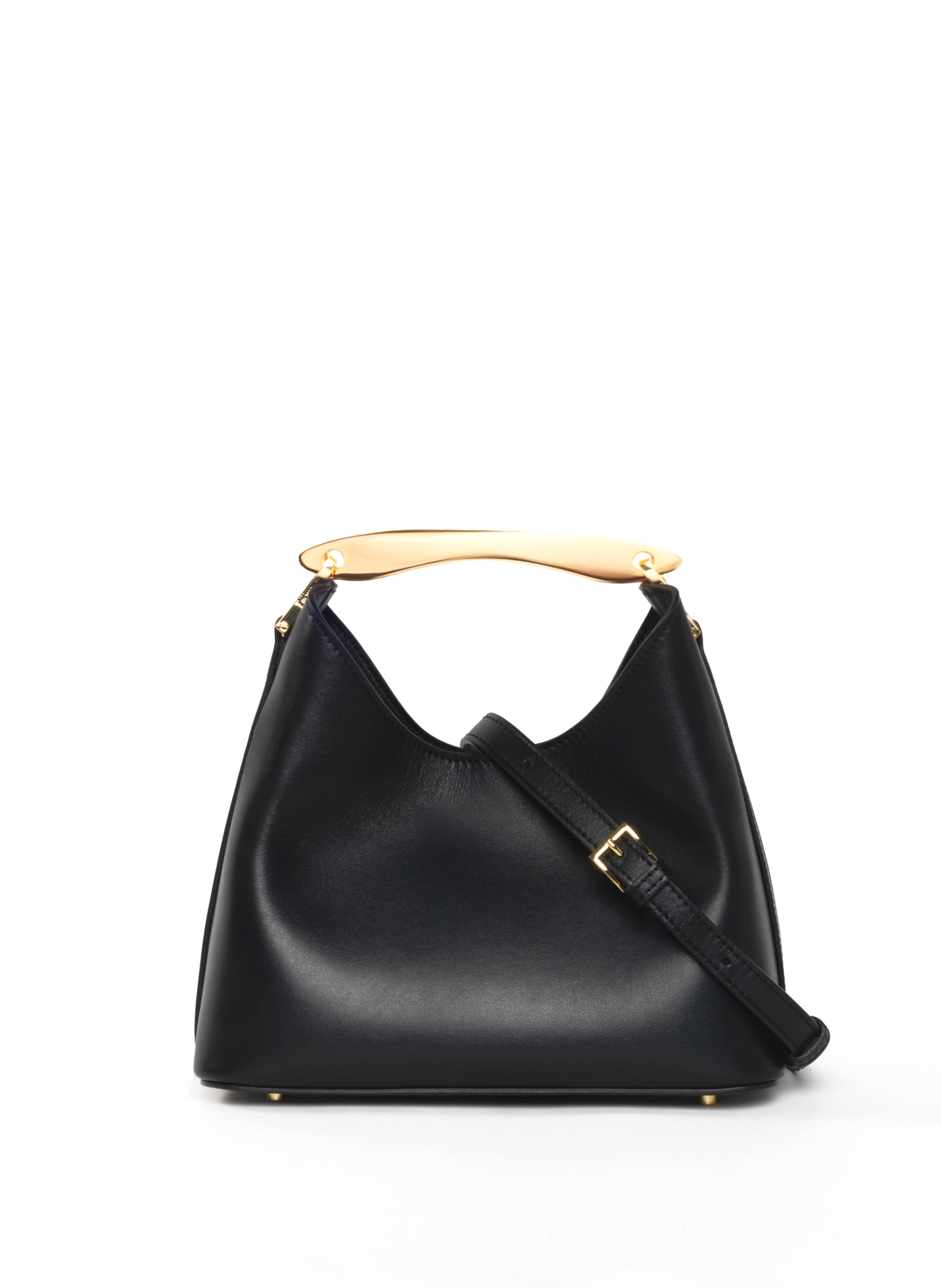 Small Boomerang Leather Black - 4