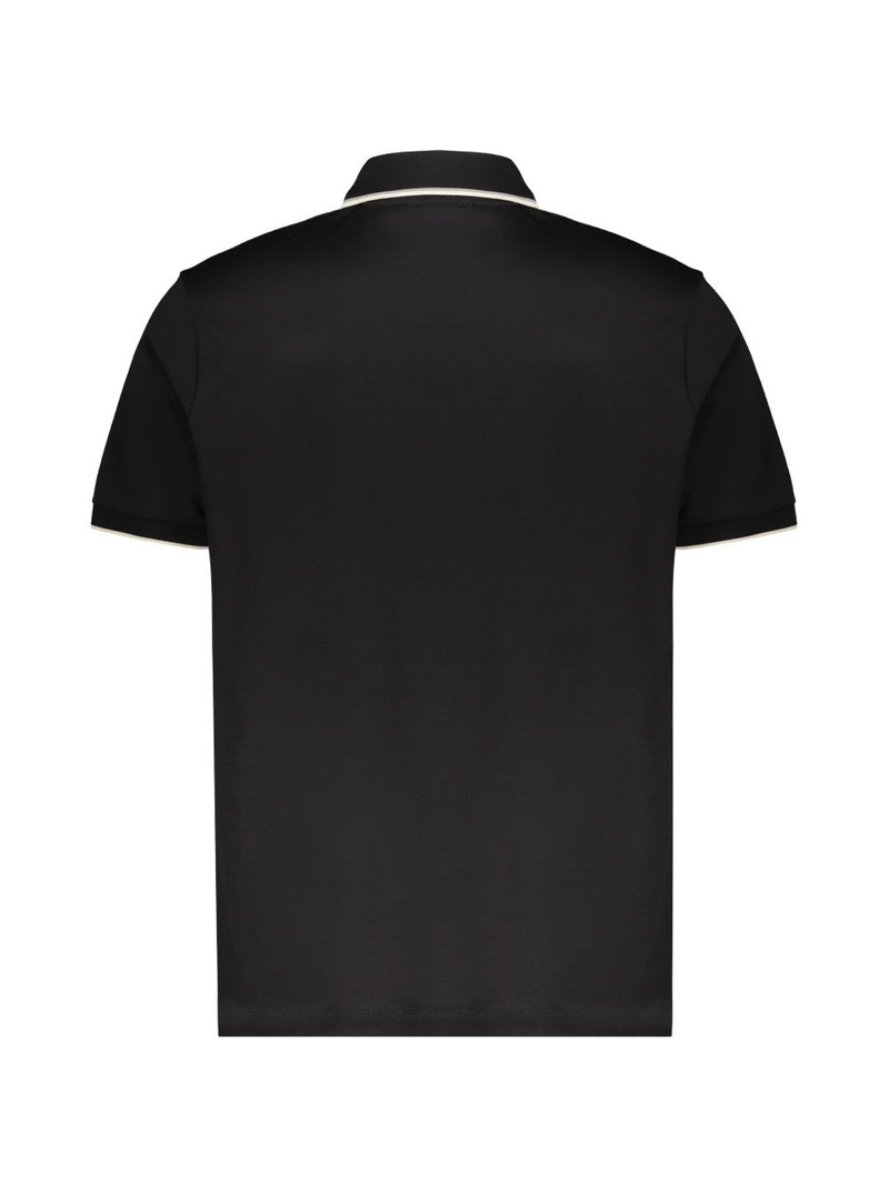 Paul & Shark logo-embroidered tipped-trim polo shirt outlook