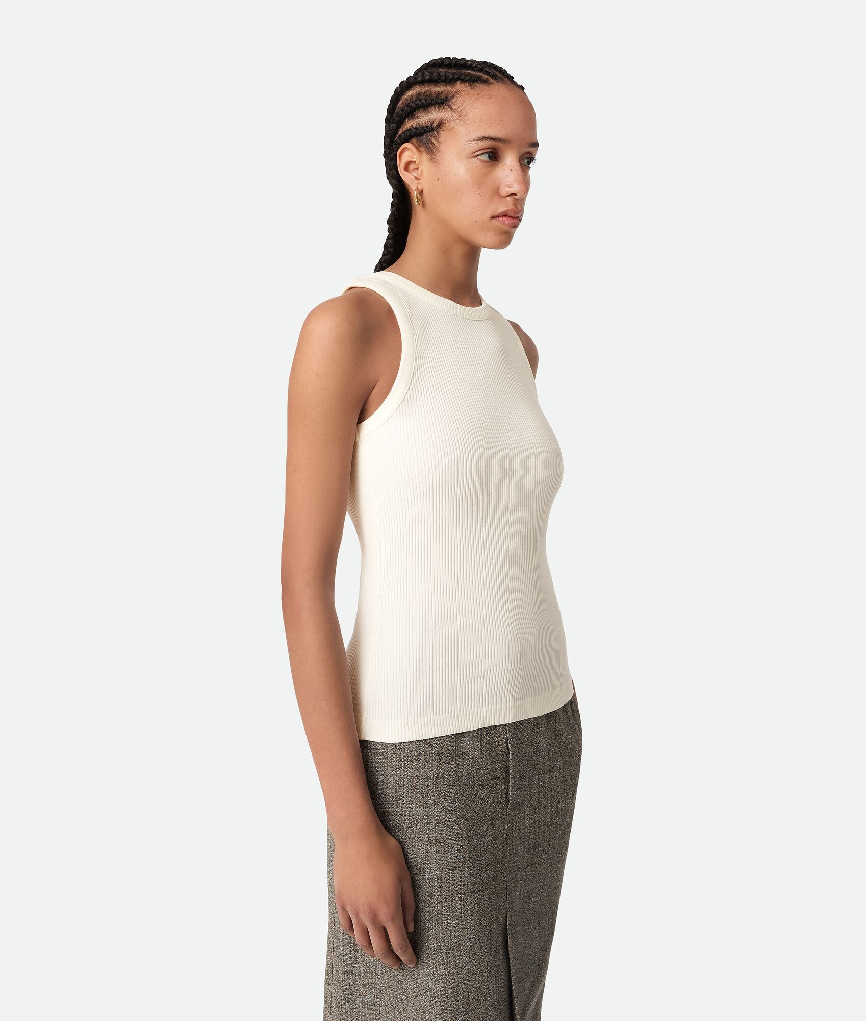 Cotton Rib Jersey Tank Top - 2