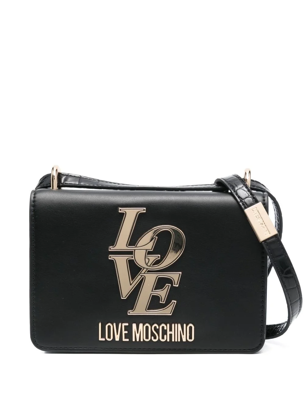 logo-plaque crossbody bag - 1