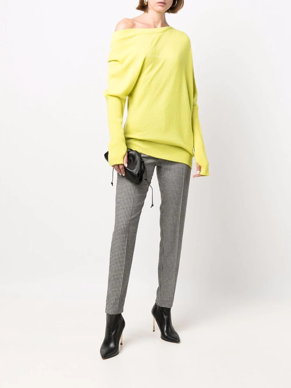 asymmetric cashmere top - 2