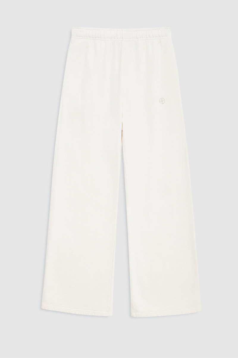 Kacey Sweatpant Monogram - Cream 1