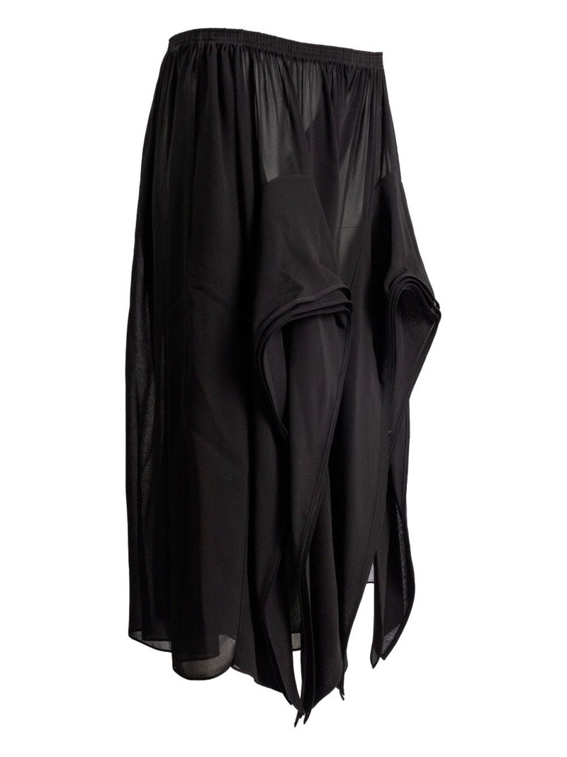 Alaïa ruffled asymmetric trousers outlook