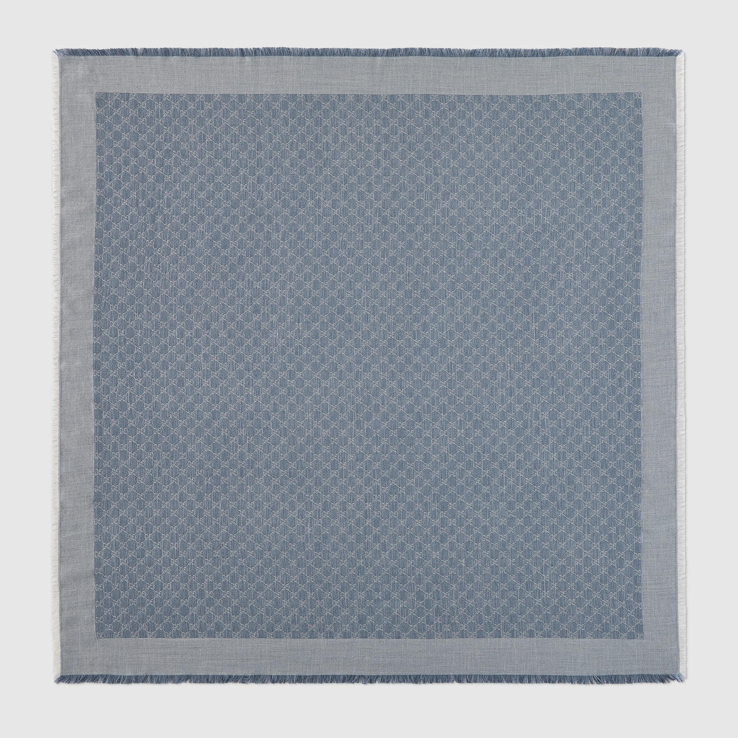 GG denim-effect shawl - 1