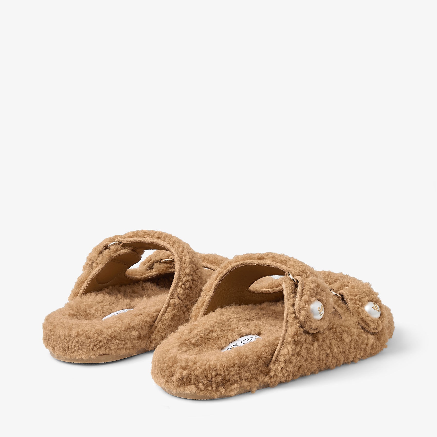 Fayence Sandal
Rattan Curly Shearling Sandals - 5