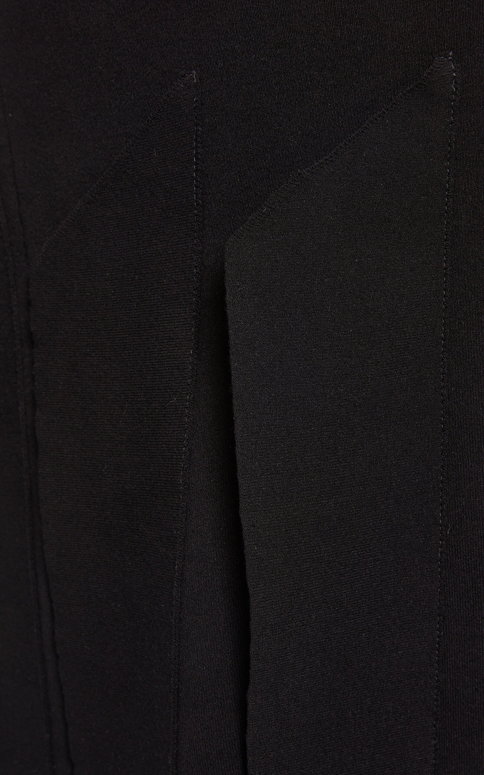 Knit Dress With Hem Panel Detail black - 5