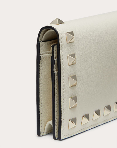 Valentino Small Rockstud Calfskin Wallet outlook