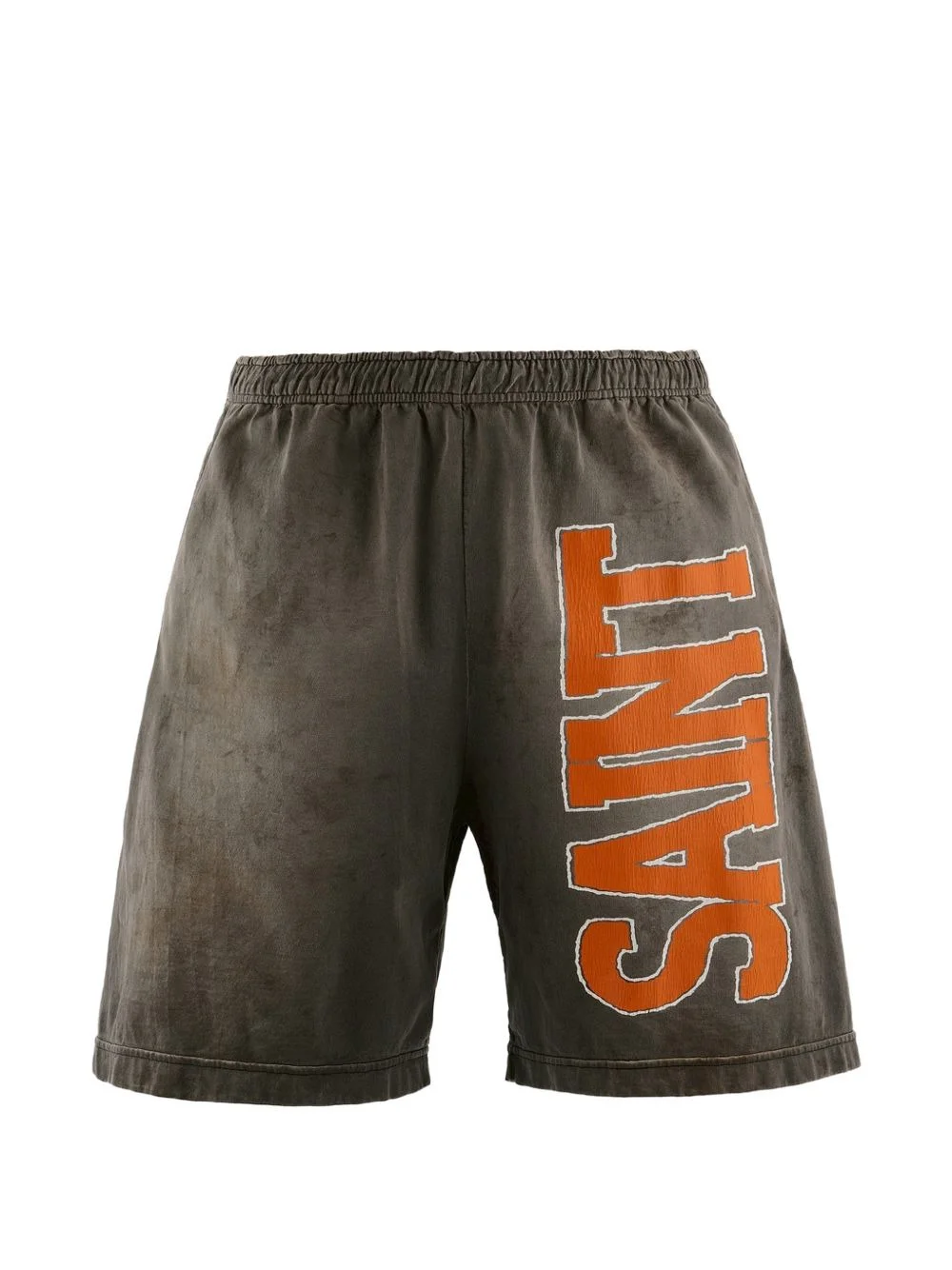 logo-print track shorts - 1