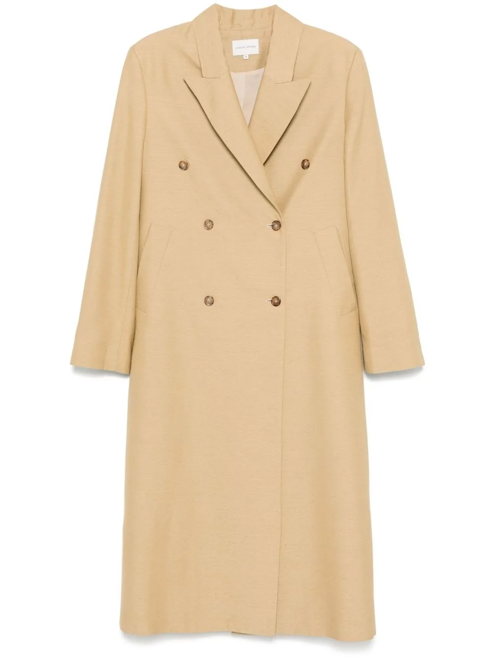 double-breasted coat - 1