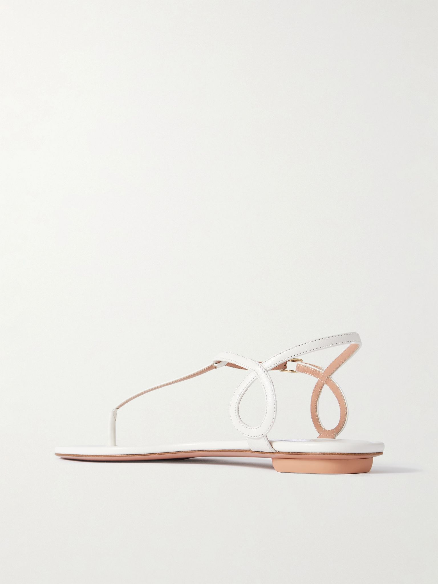 Almost Bare leather sandals White - 3