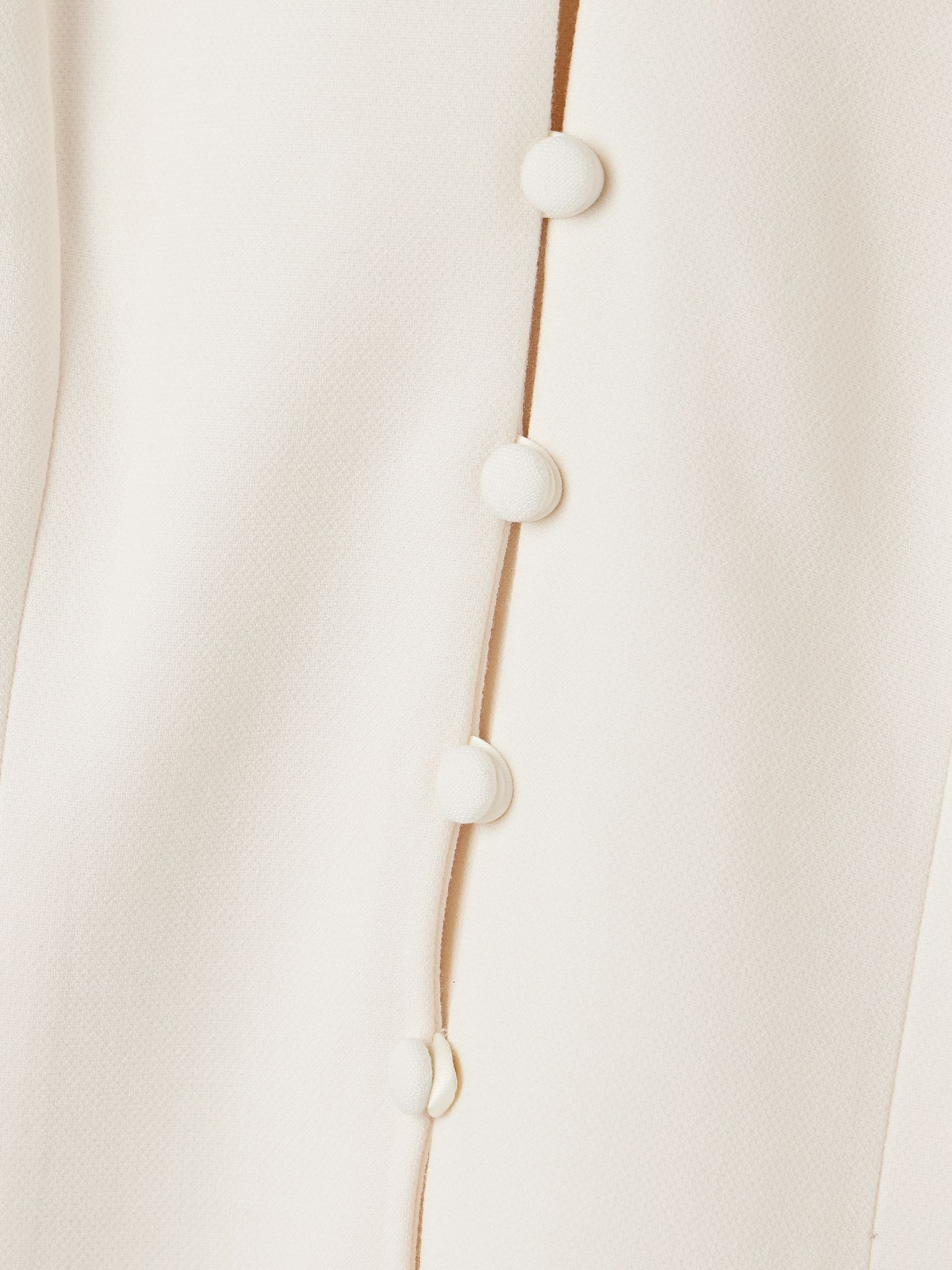 Stella crepe vest Ecru - 4