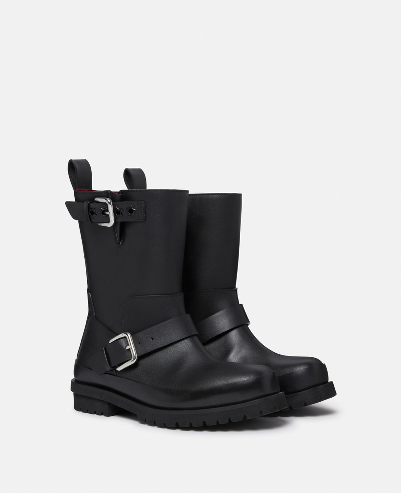 Trace Buckle-Strap Biker Boots - 1