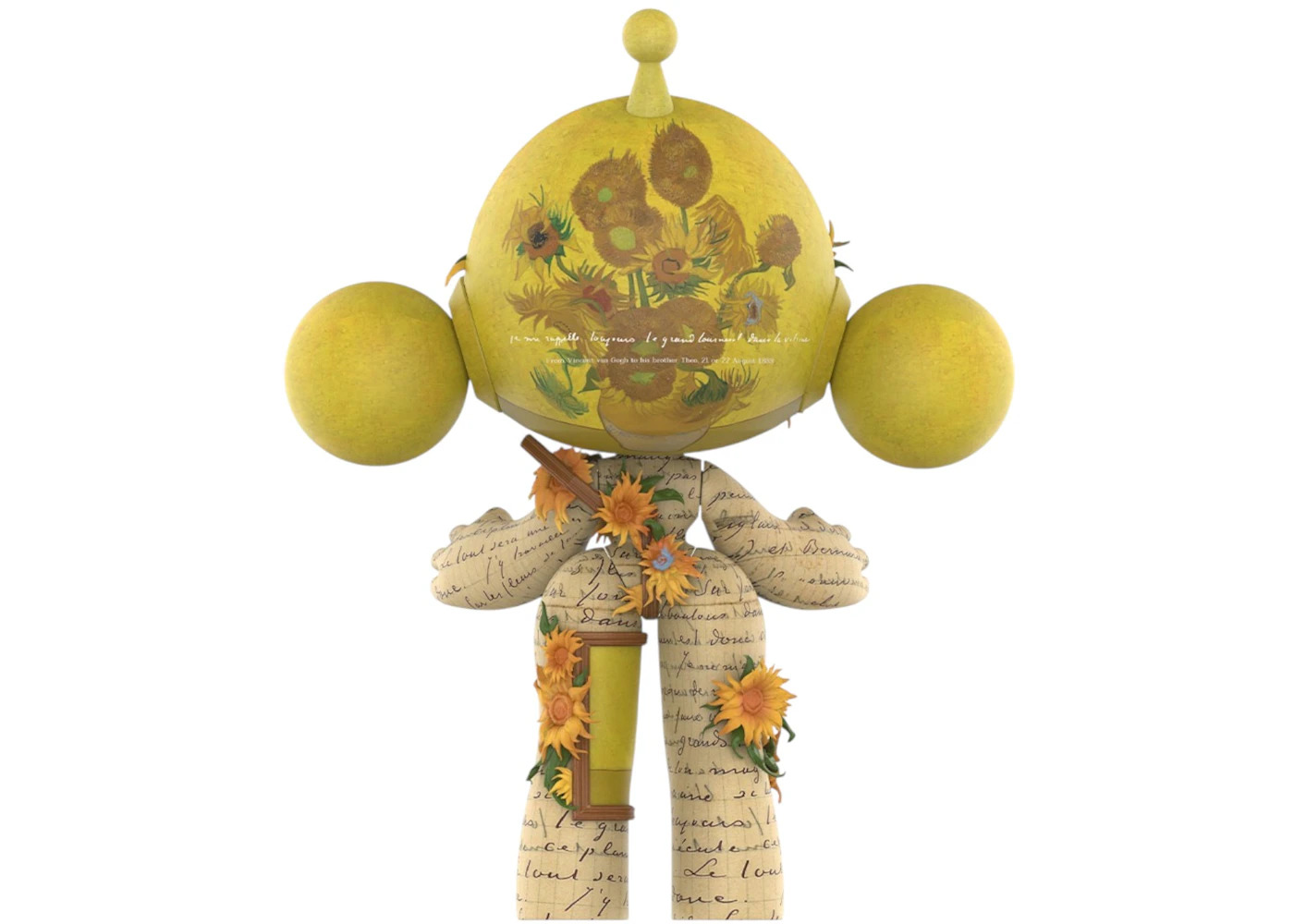 Pop Mart Mega Skullpanda Van Gogh Museum Sunflowers 10 - 2