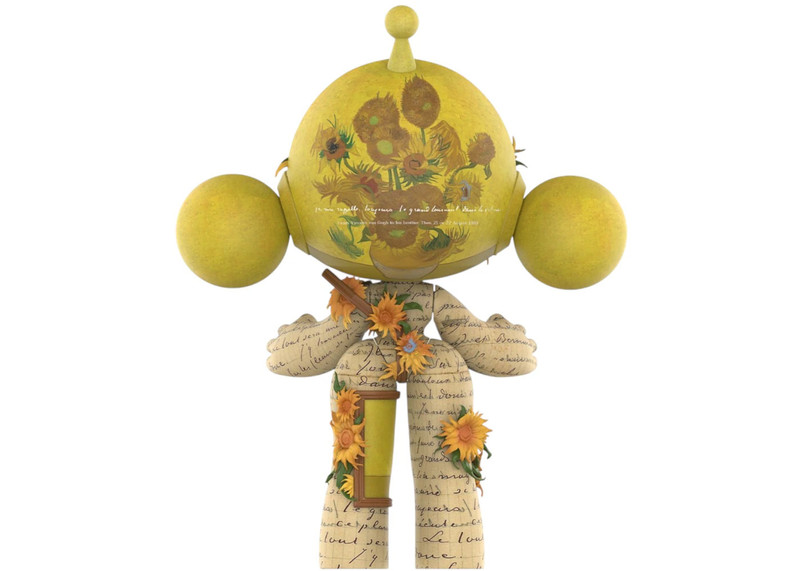 POP MART Pop Mart Mega Skullpanda Van Gogh Museum Sunflowers 10 outlook