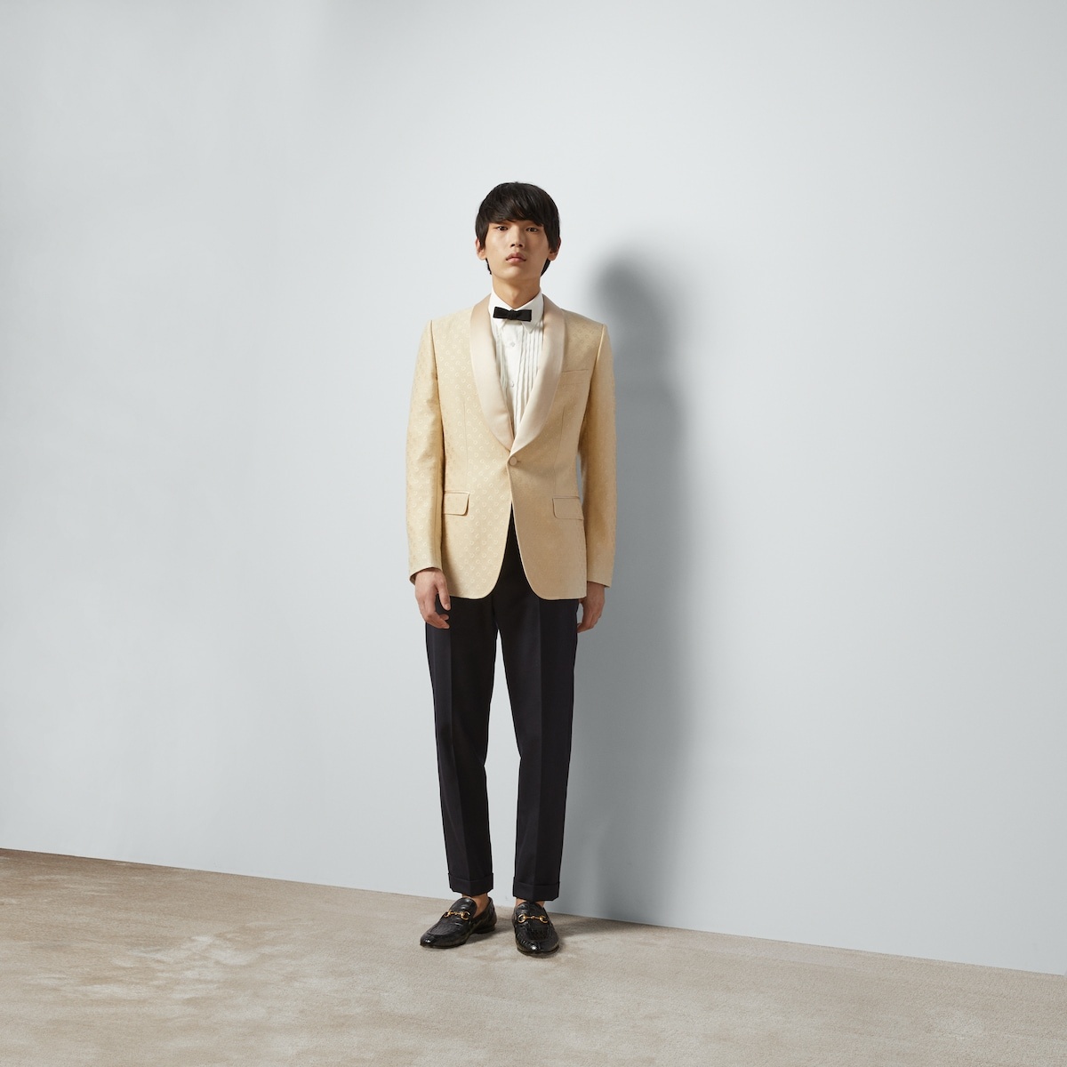 Horsebit wool silk jacquard jacket - 2