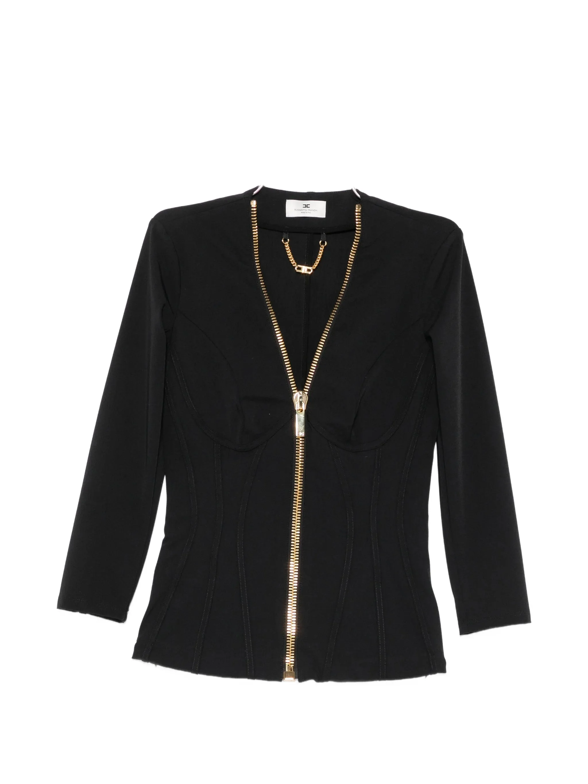 Elisabetta Franchi Zip-up Corset-style Jacket - 1
