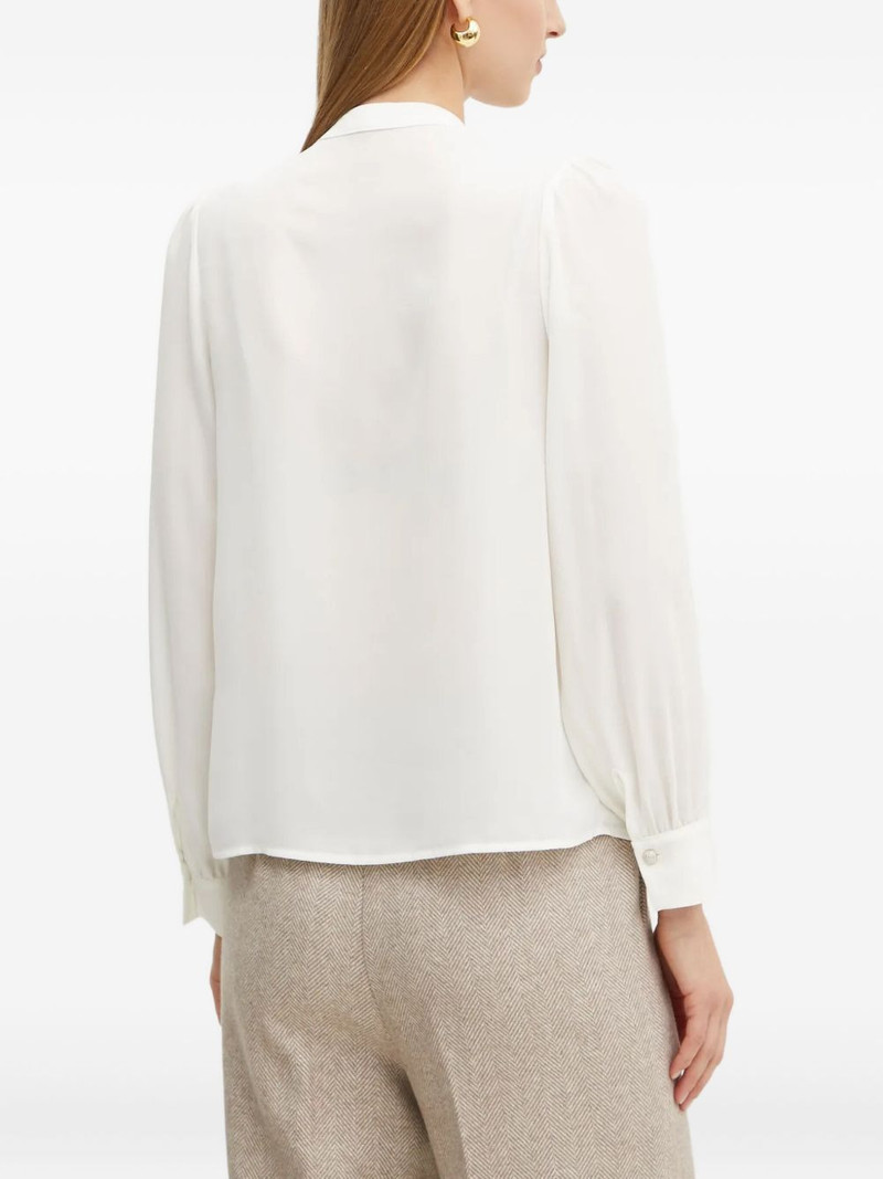 V-neck long-sleeve blouse 4