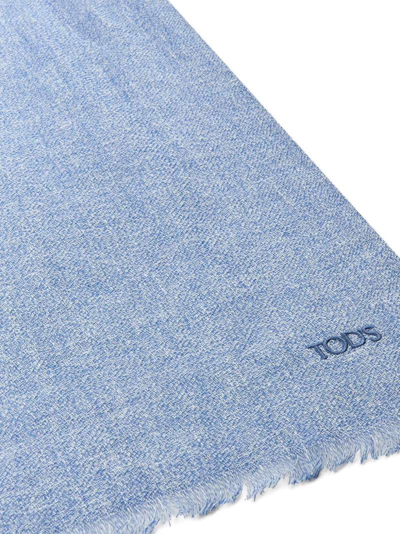 Tod's logo-detail scarf outlook