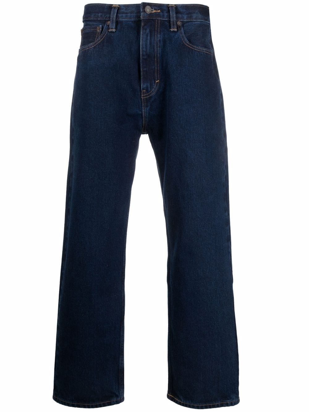 mid-rise straight-leg jeans - 1