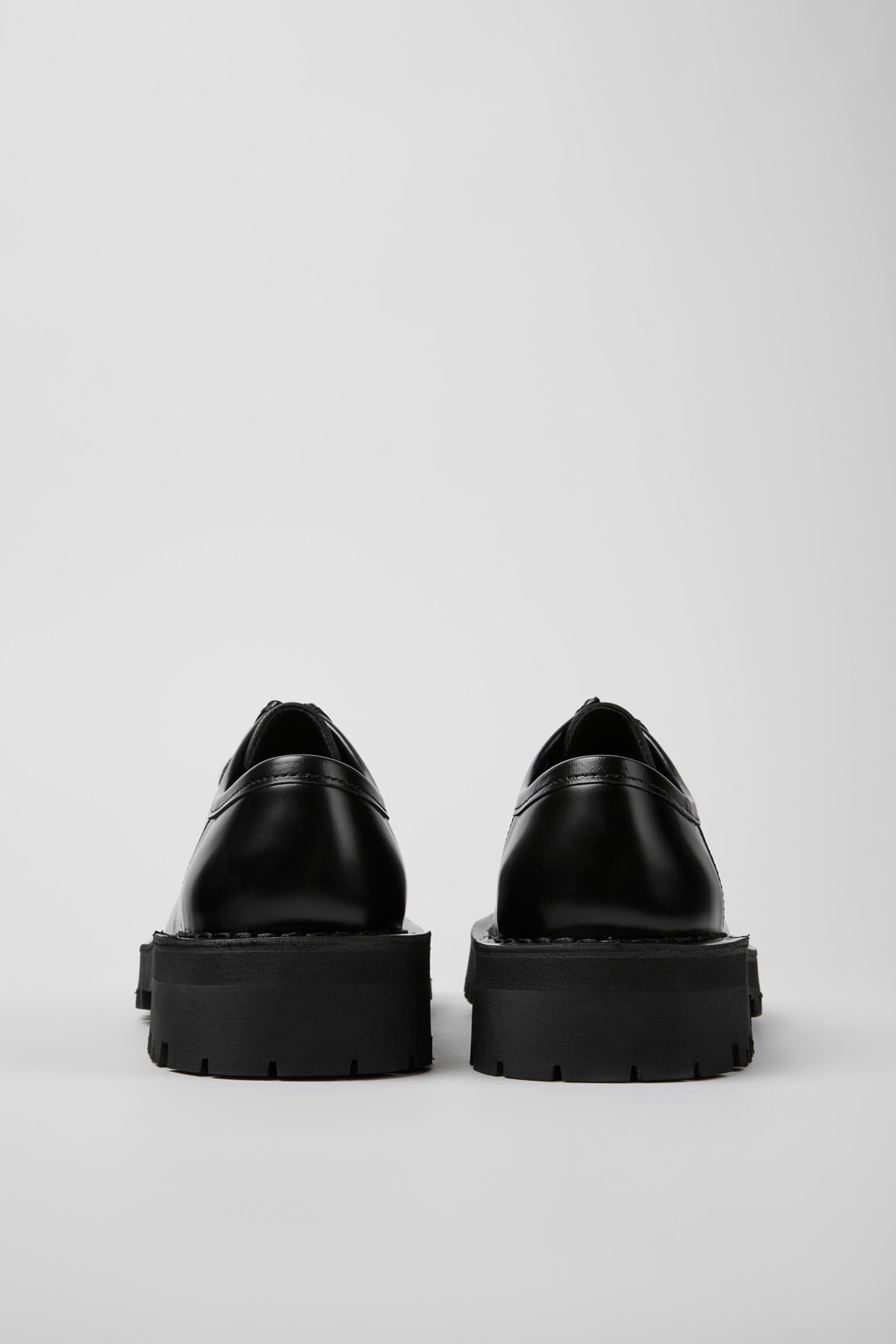 Black leather shoes - 3