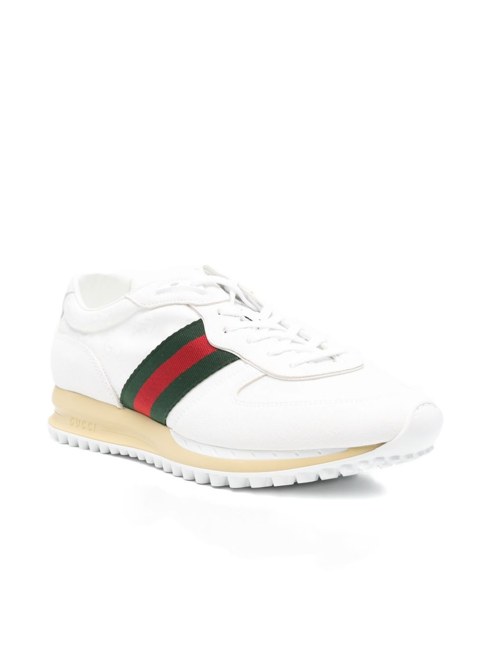 leather stripe sneakers - 2