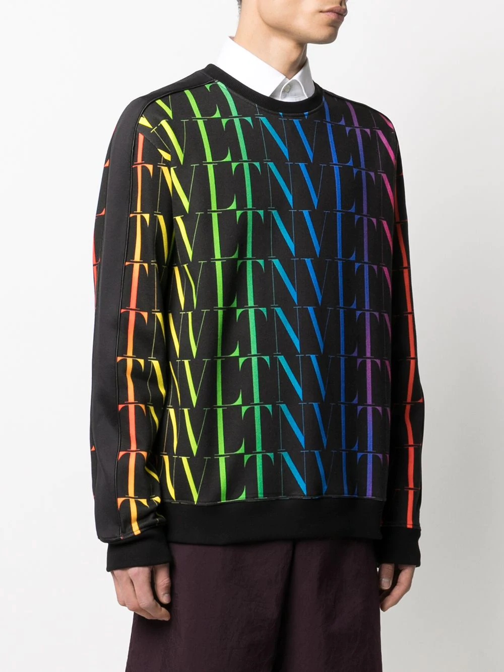 VLTN rainbow crew-neck sweatshirt - 3