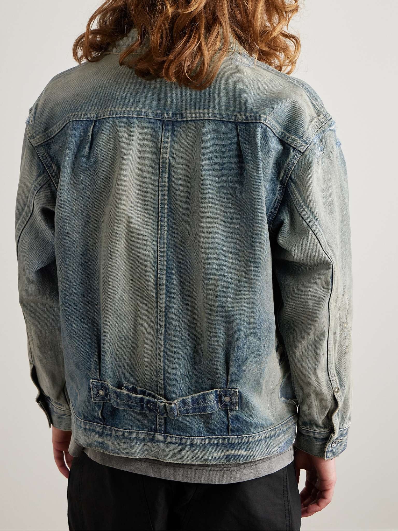 Savage Type-1 Distressed Denim Jacket - 4