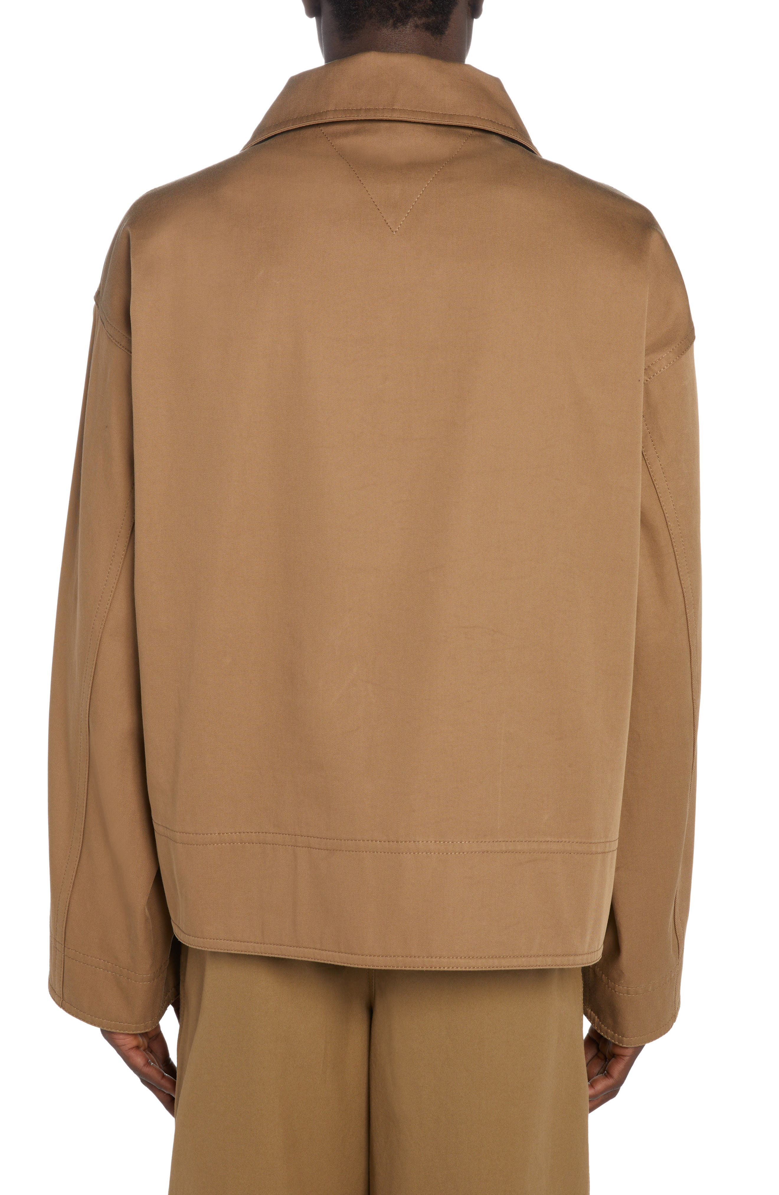 Cotton Gabardine Half Zip Jacket - 3