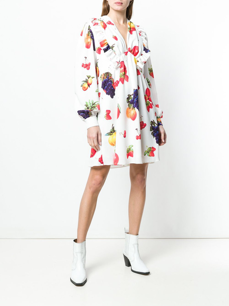 MSGM fruit print midi dress outlook