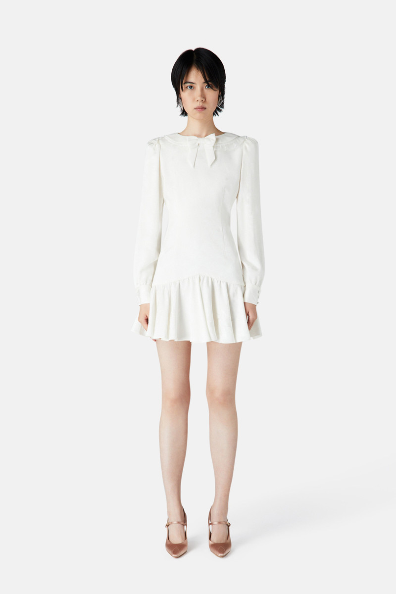 Alessandra Rich JACQUARD MINI DRESS outlook