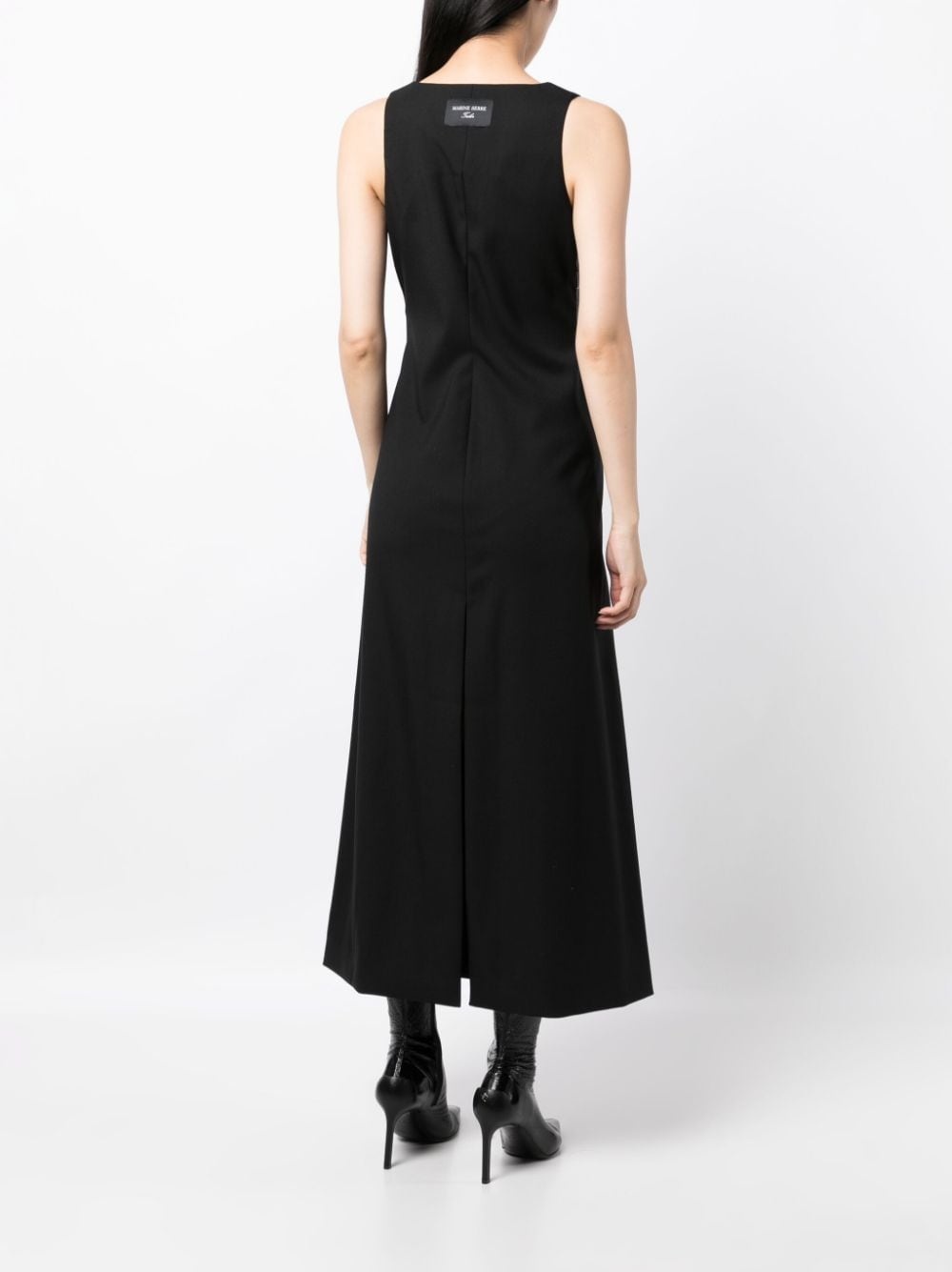 button-front wool midi dress - 4