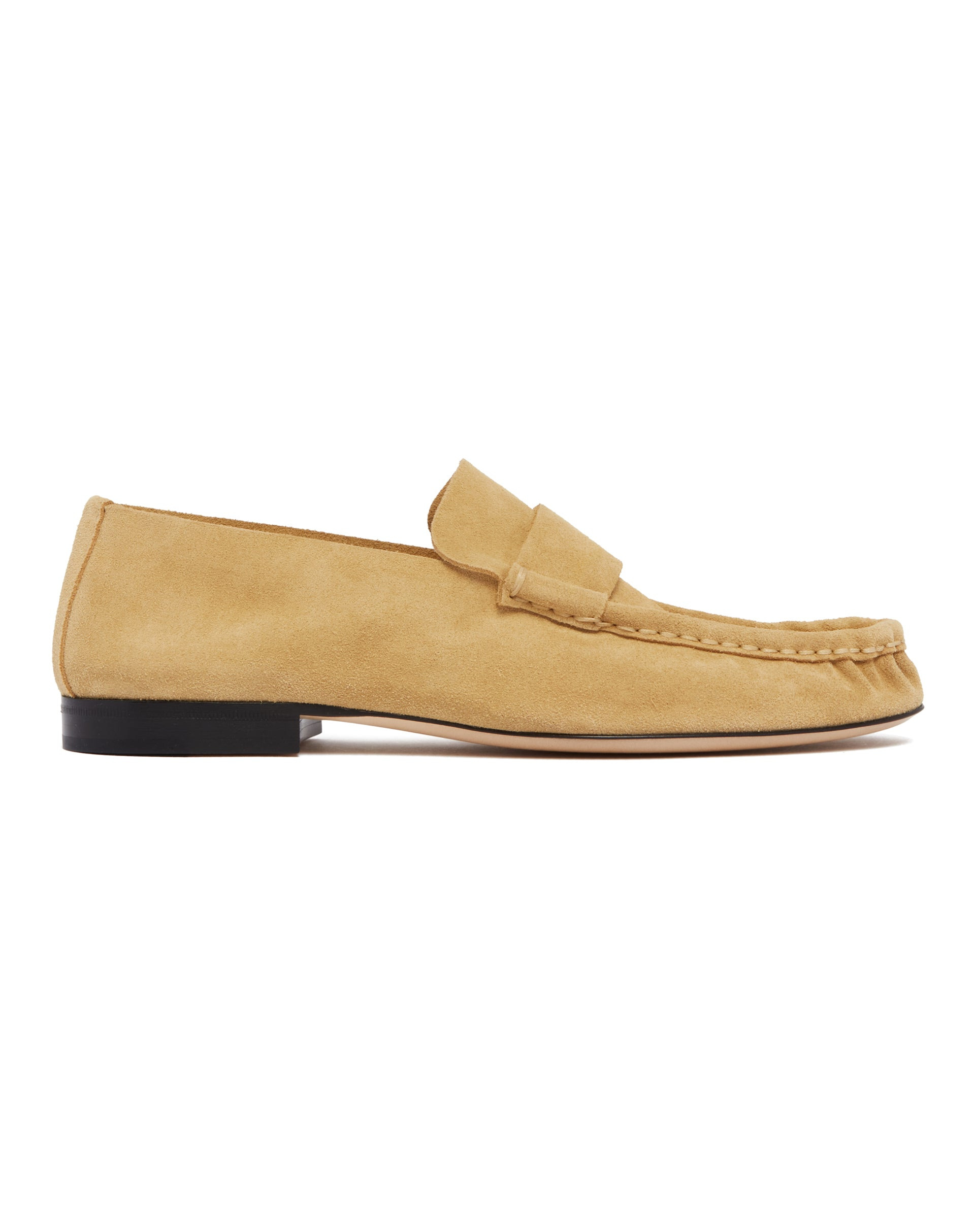 Beige Suede Soft Moccasins - 2