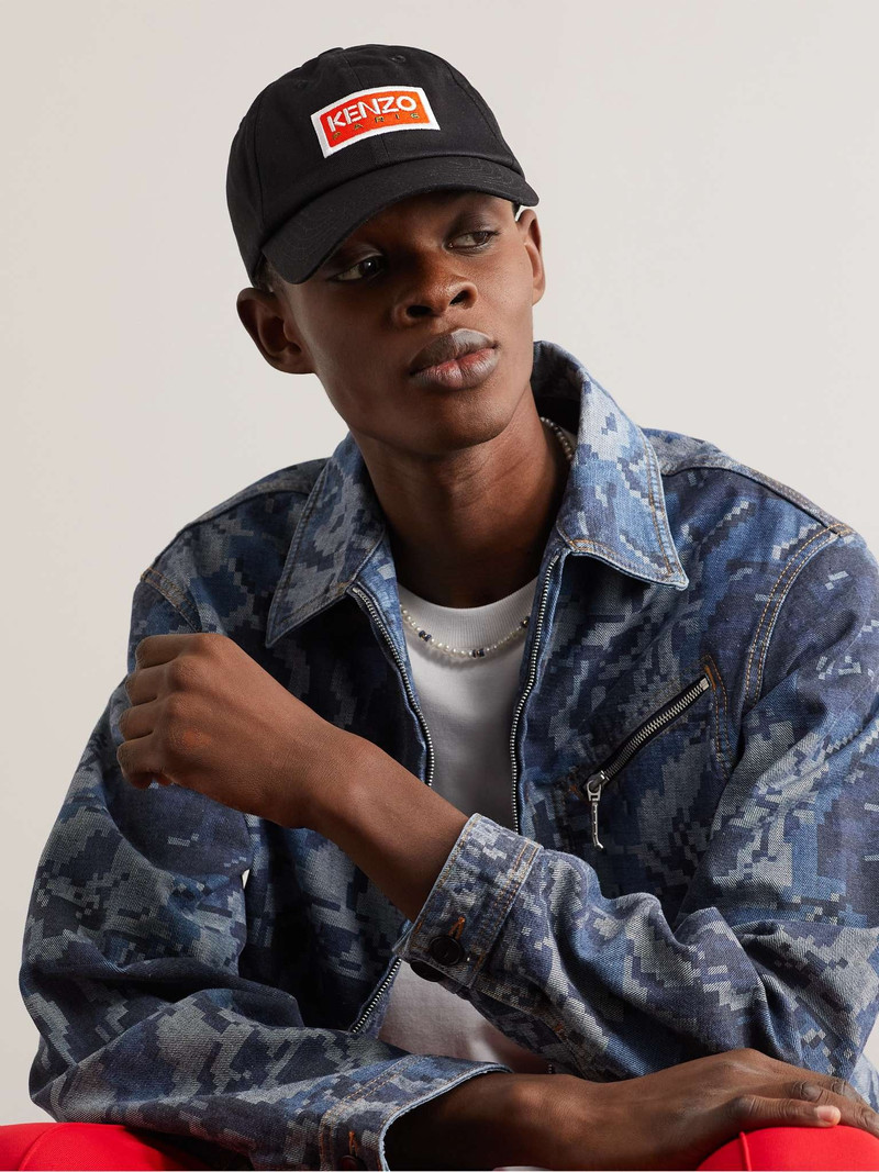 KENZO Logo-Embroidered Cotton-Canvas Baseball Cap outlook
