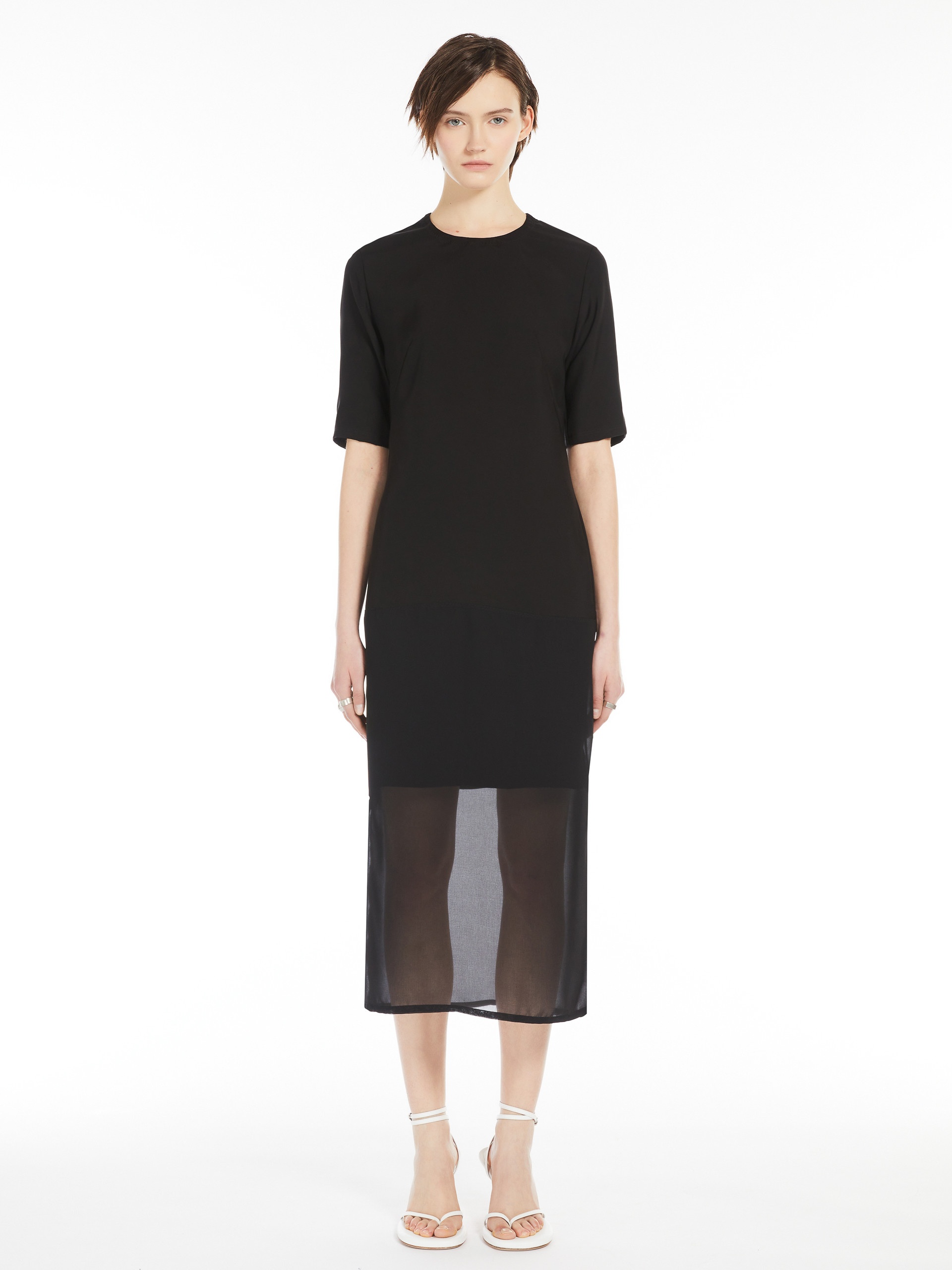 ZAINO Dress with chiffon insert - 3