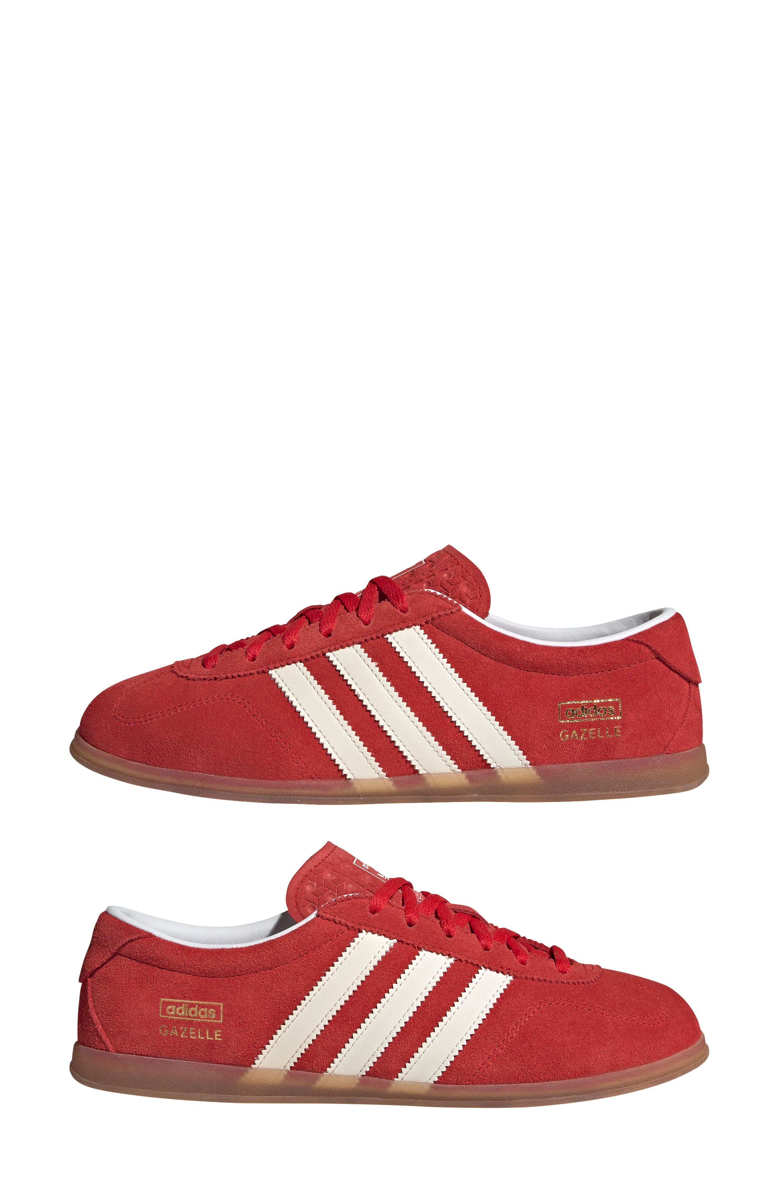 adidas Gazelle Lo Pro Sneaker in Better Scarlet/White/Gum at Nordstrom - 7