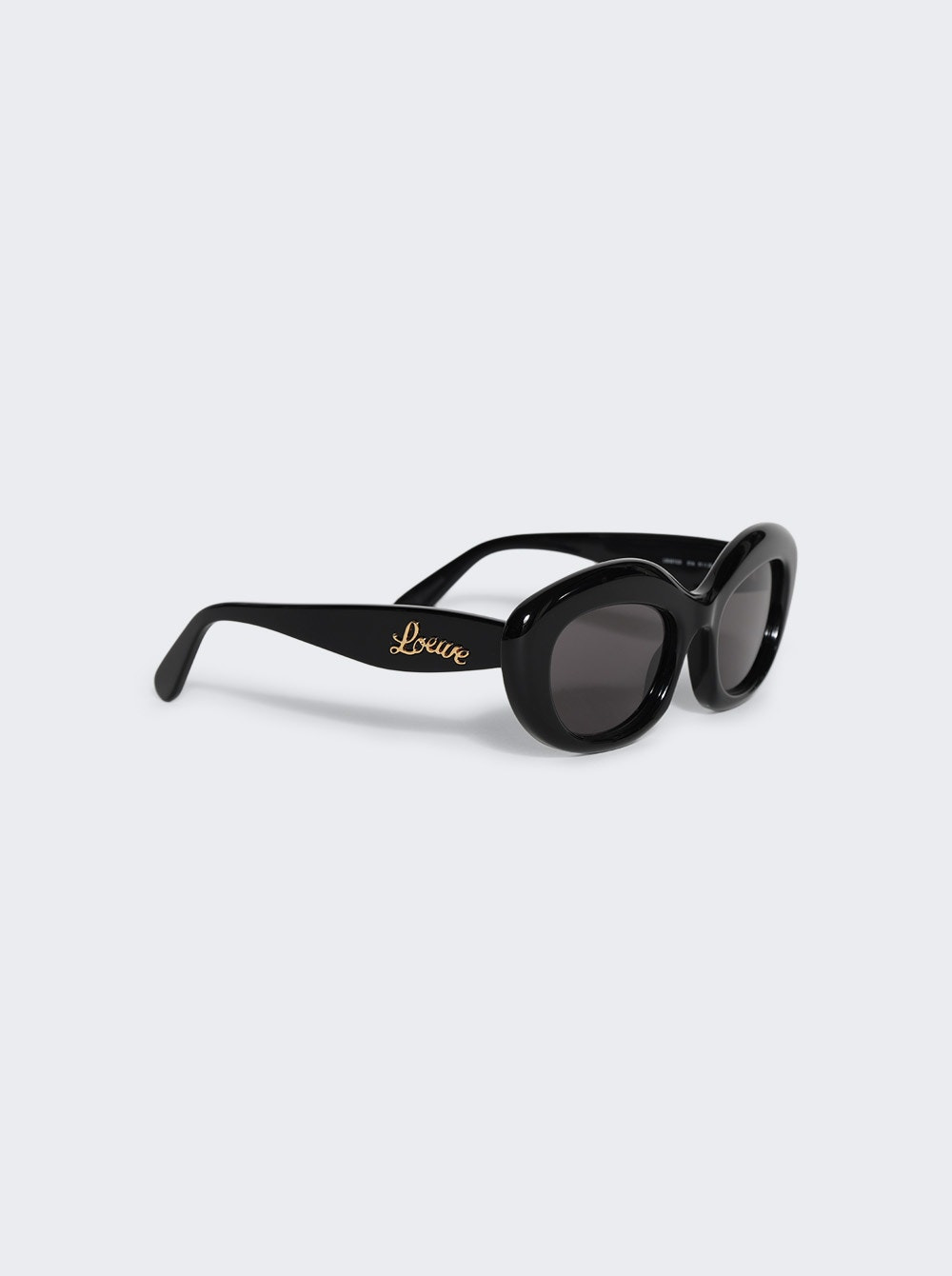 Curvy Sunglasses Shiny Black And Smoke - 2