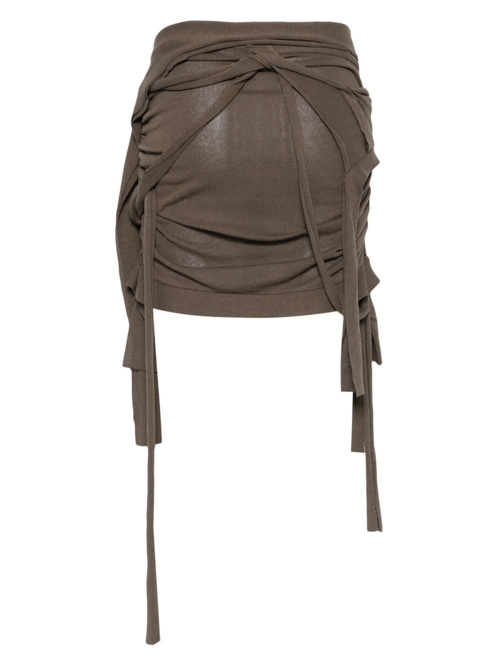 drape lounge mini skirt - 2
