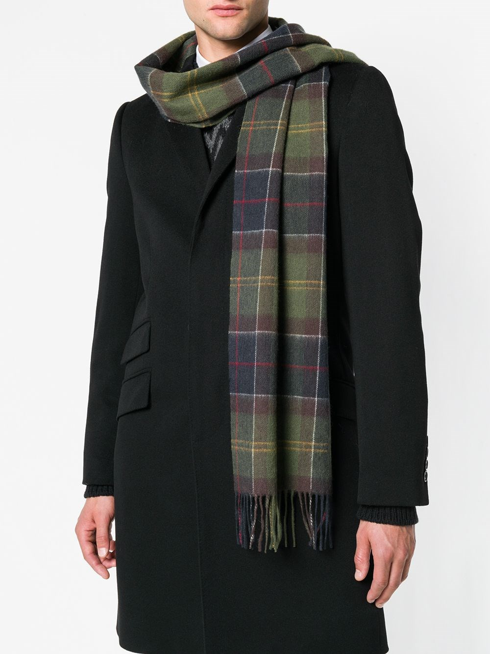 Wool tartan scarf - 3