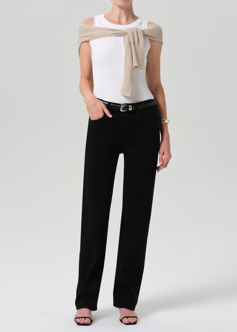Palma Straight Long Clean Hem In Starless - 1